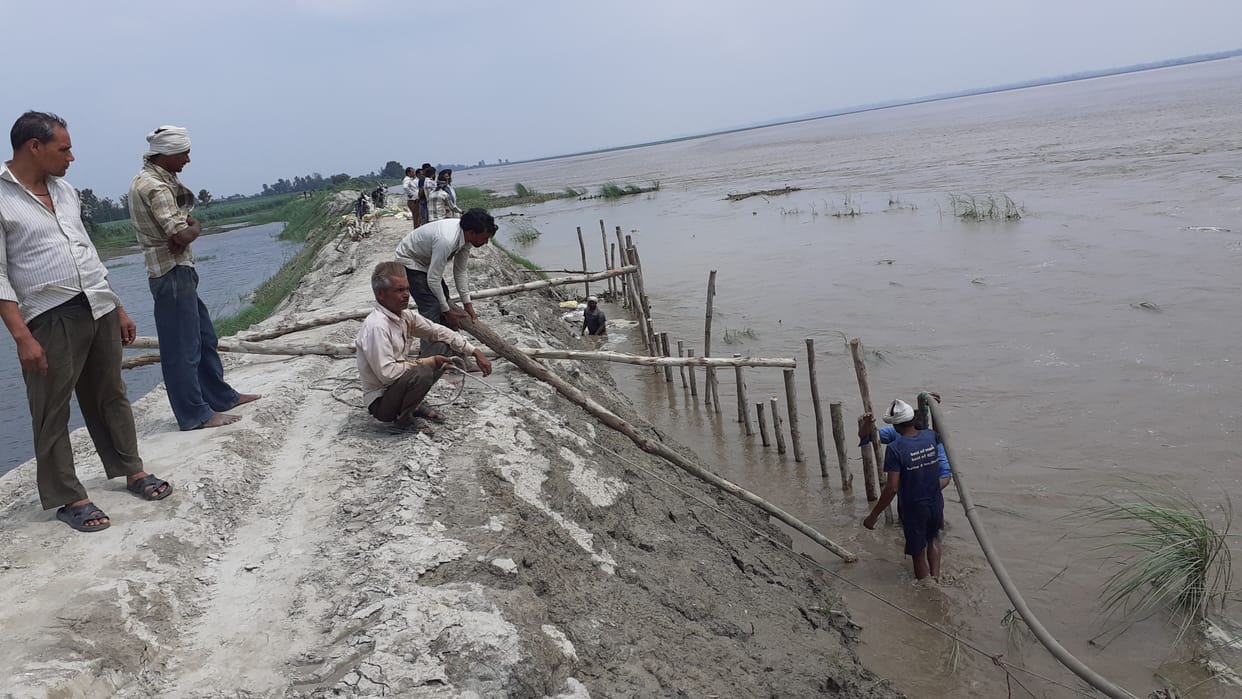 water lavel down of ganga