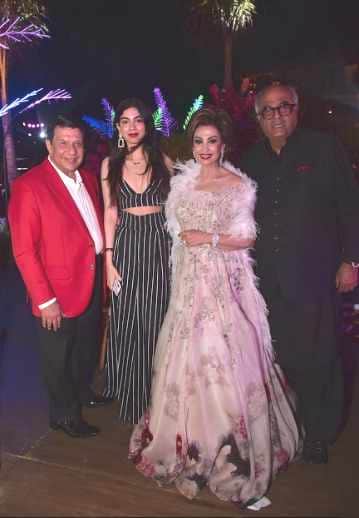 boney kapoor and khushi kapoor reached bali for rakhee punjabi son wedding