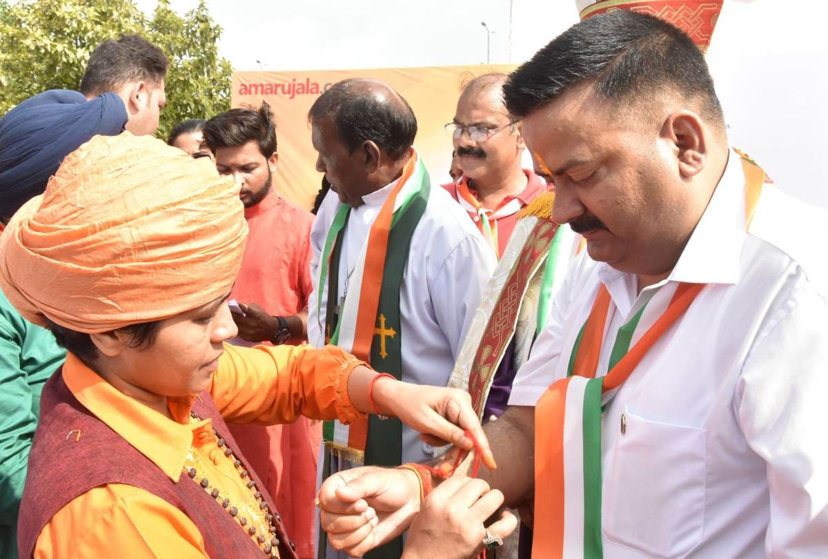 special raksha bandhan held at amar ujala program in lucknow