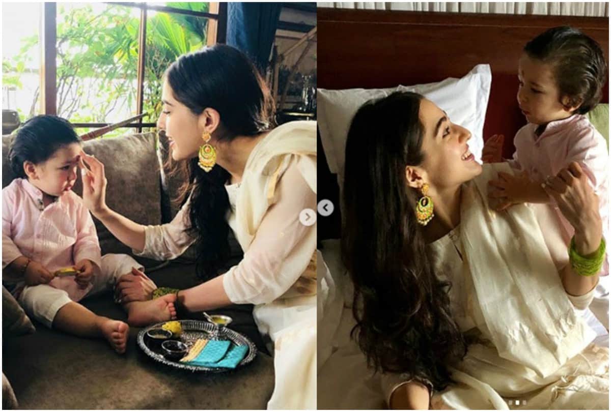 Sara Ali Khan shared childhood picture along with Ibrahim on Raksha Bandhan