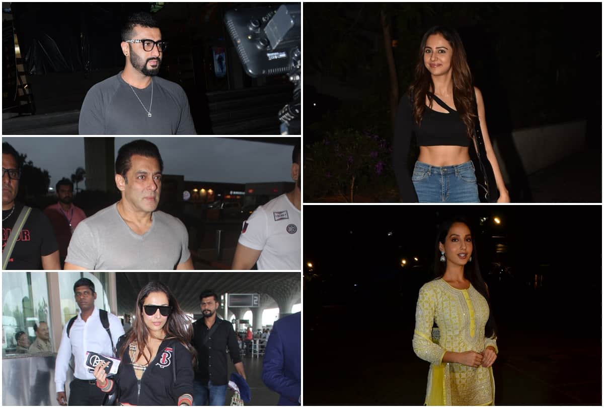 Bollywood celebs Spotted Arjun Salman Malaika Sacred Games 2 Alia nora Rakul  kriti