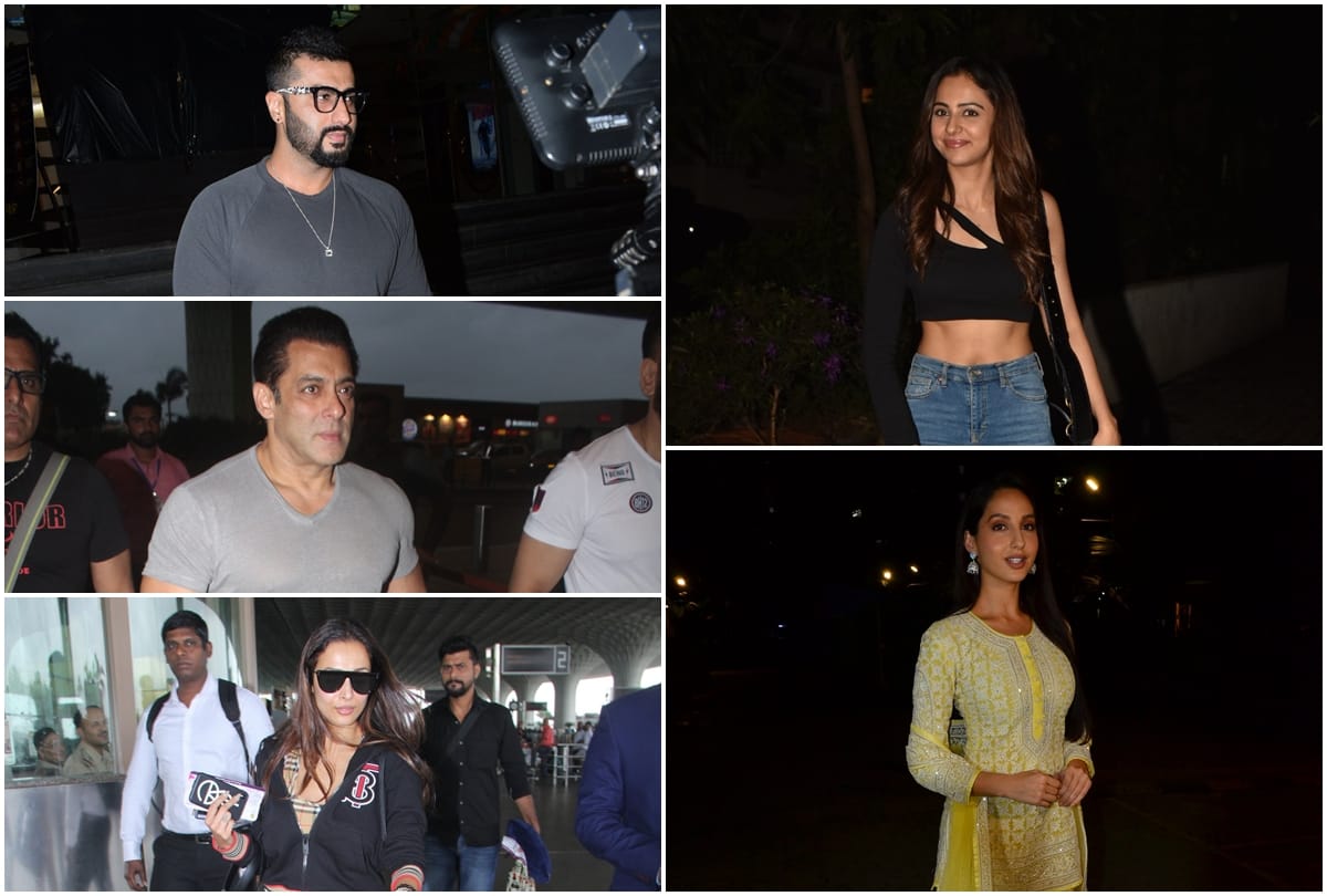 Bollywood celebs Spotted Arjun Salman Malaika Sacred Games 2 Alia nora Rakul  kriti