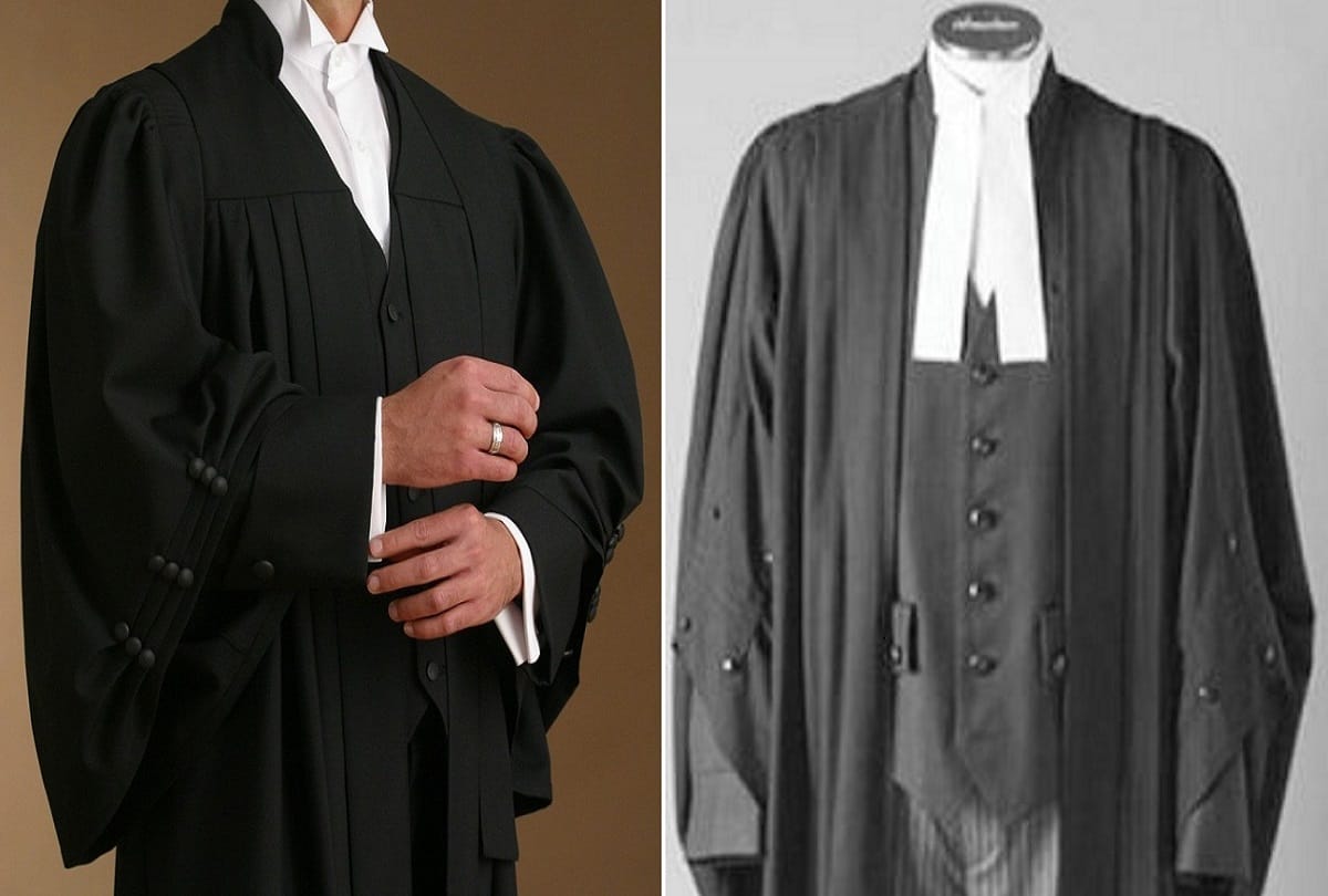 know why lawyers wear black coat and white shirt historical background behind this