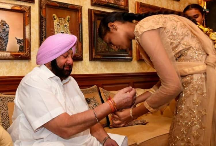 Punjab CM Captain Amrinder Singh Celebrates Rakshabandhan with Shaheed Soldiers Daughters