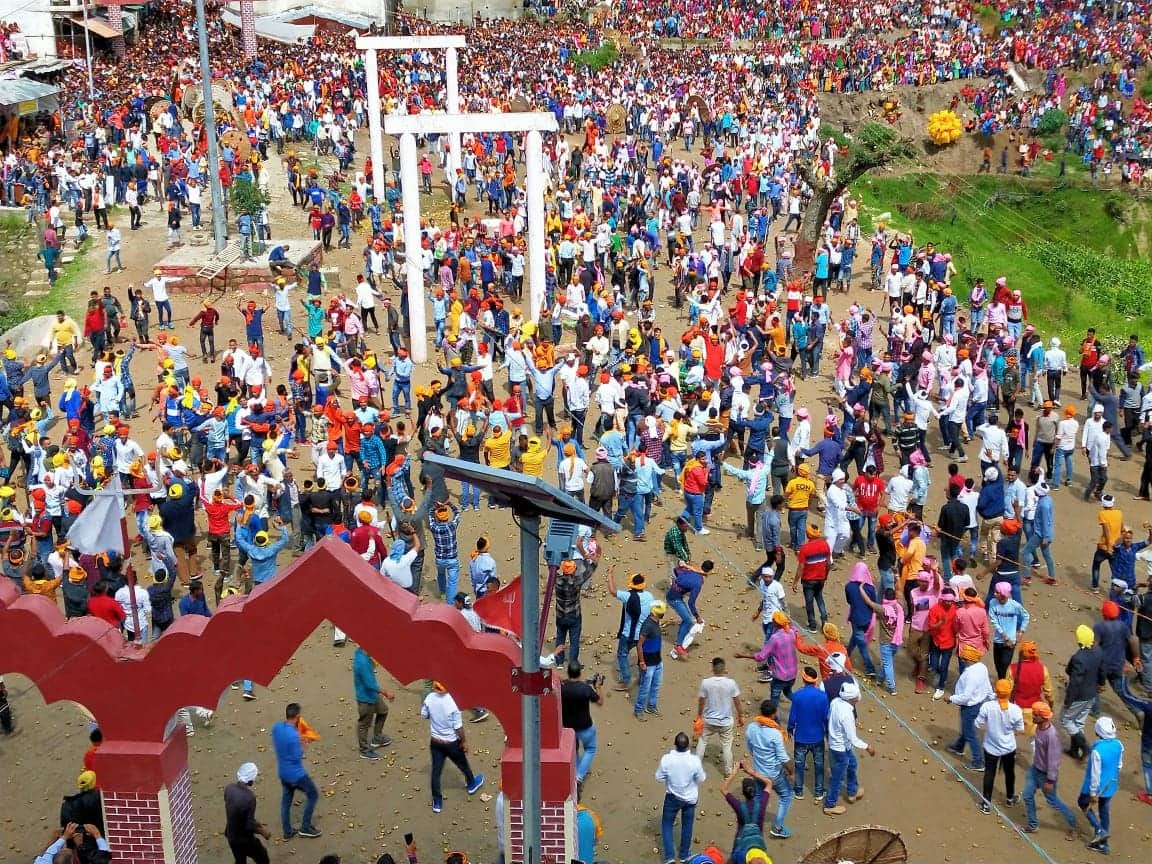 bagwal stone war in devidhura on raksha bandhan