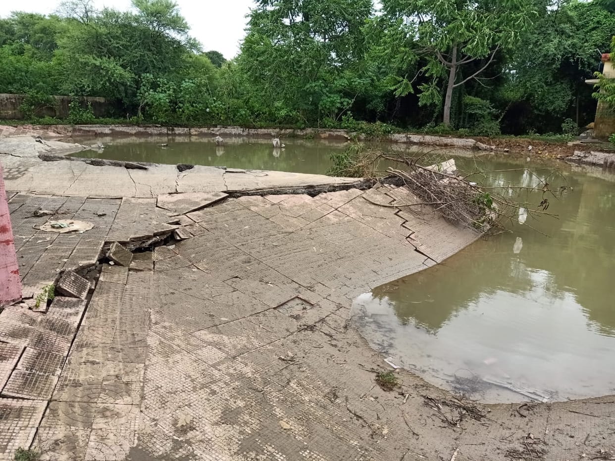 water flow disturbs working of water works