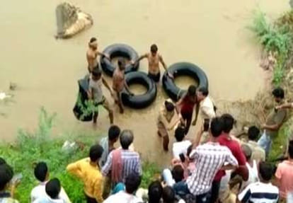Fisherman was catching fish in the river, police saved him