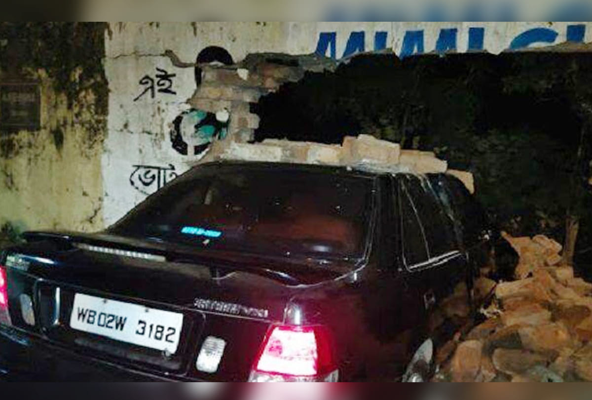 Close shave for many as BJP MP Roopa Gangulys son rams car into wall of south Kolkata club