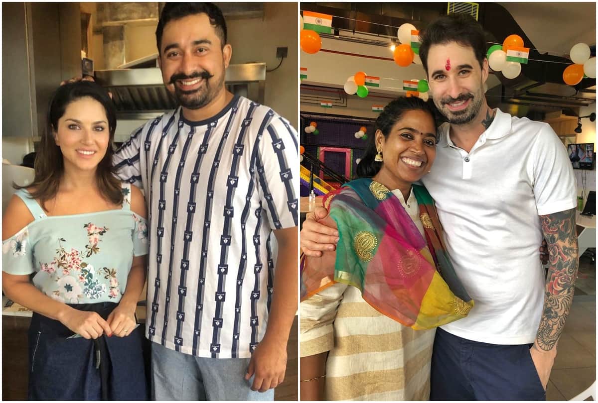 Sunny Leone and her kids rakshabandhan with Rannvijay Singh