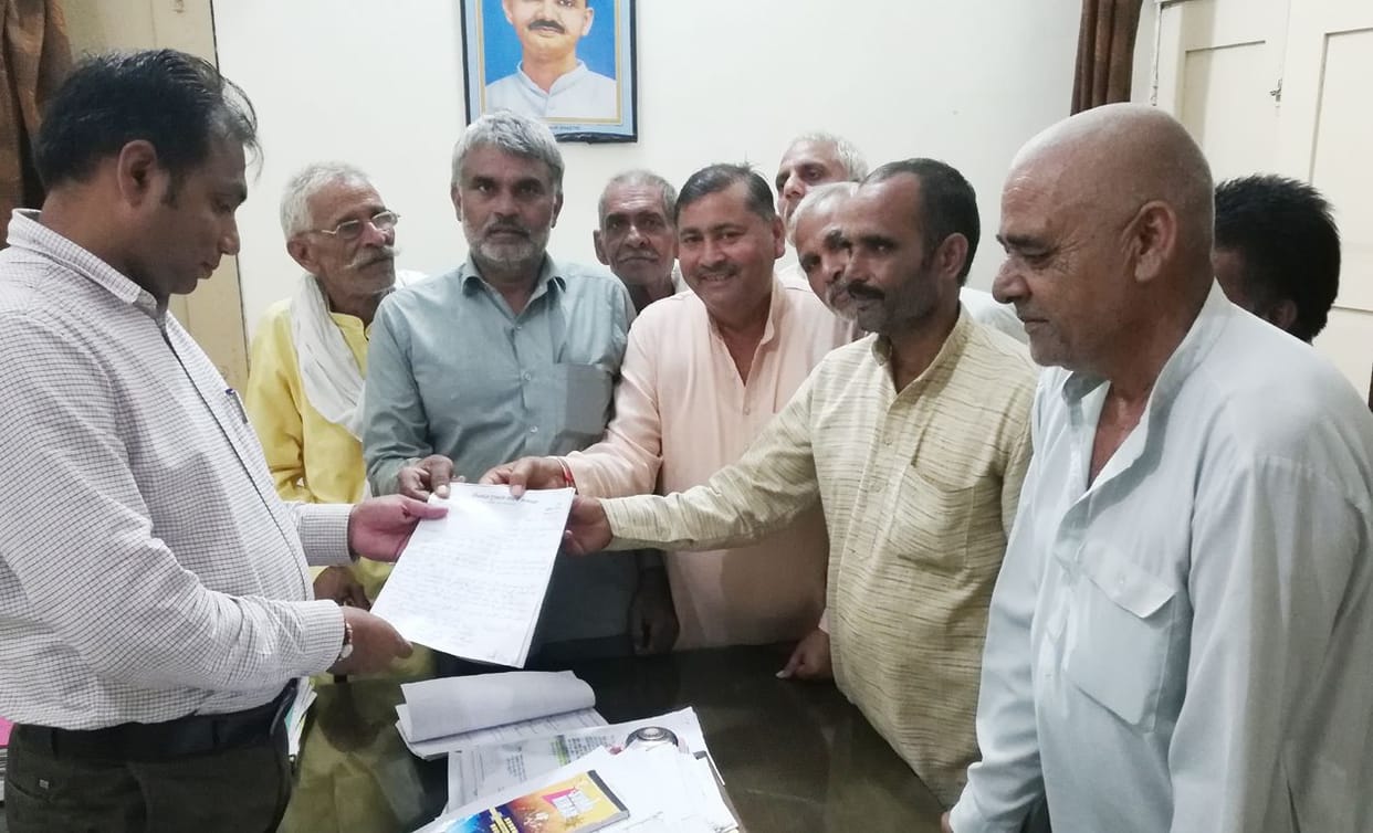 gave memorandom for sdm of the behalf  cm