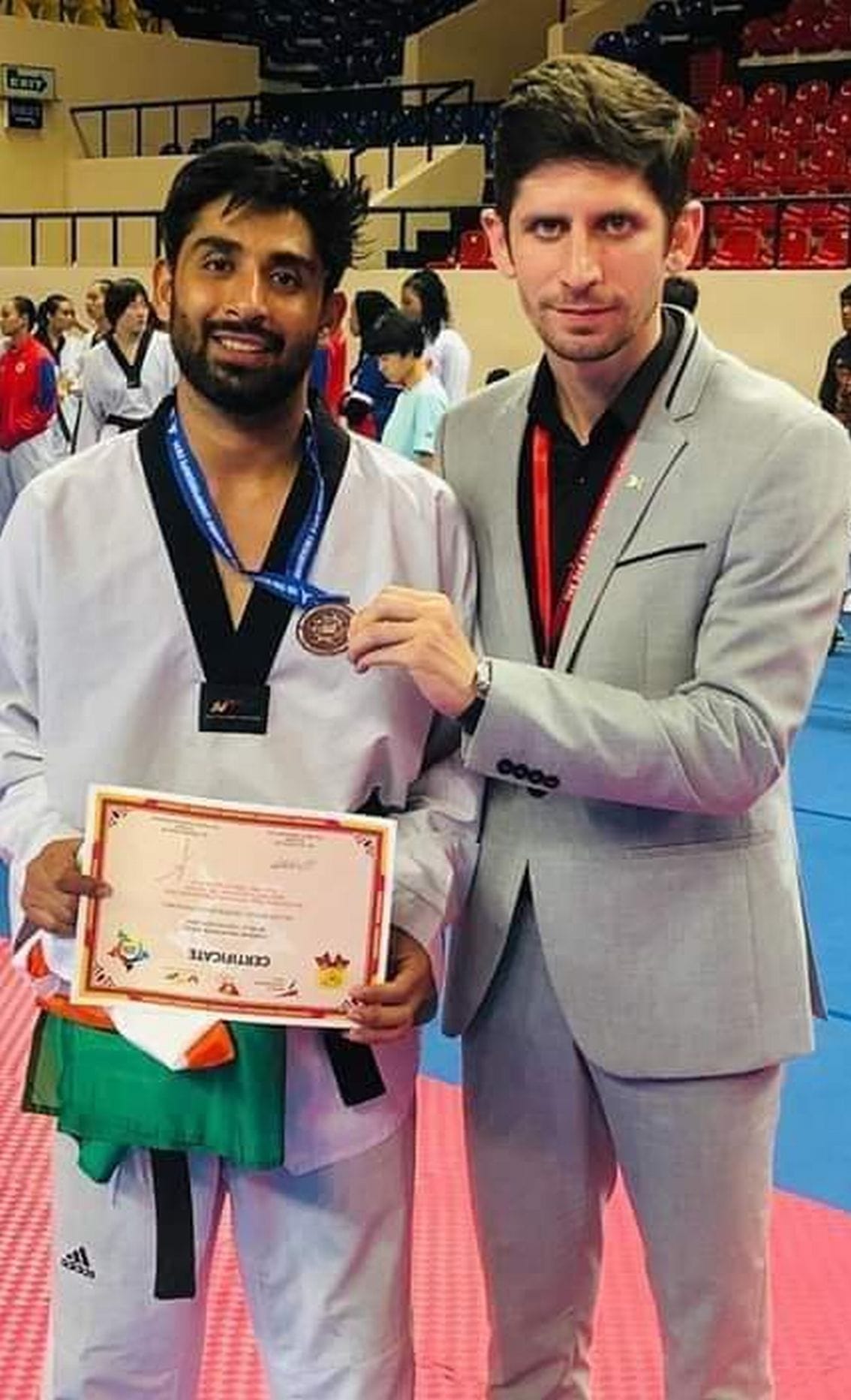 Mahendra of Runikhet captured silver medal in Asian taekwondo