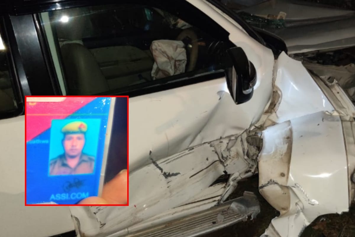 prd worker died due to road  accident in Meerut