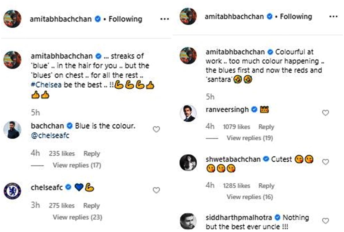 Amitabh Bachchan posted colourful photos on instagram and Social media users are loving it