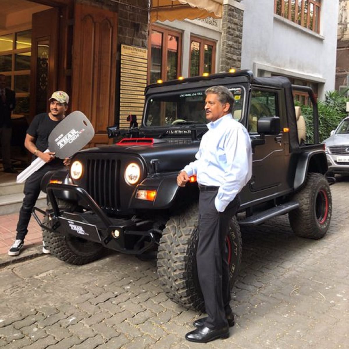 A person asked anand mahindra to gift mahindra Thar on his Birthday, mahindra replied CHUTZPAH