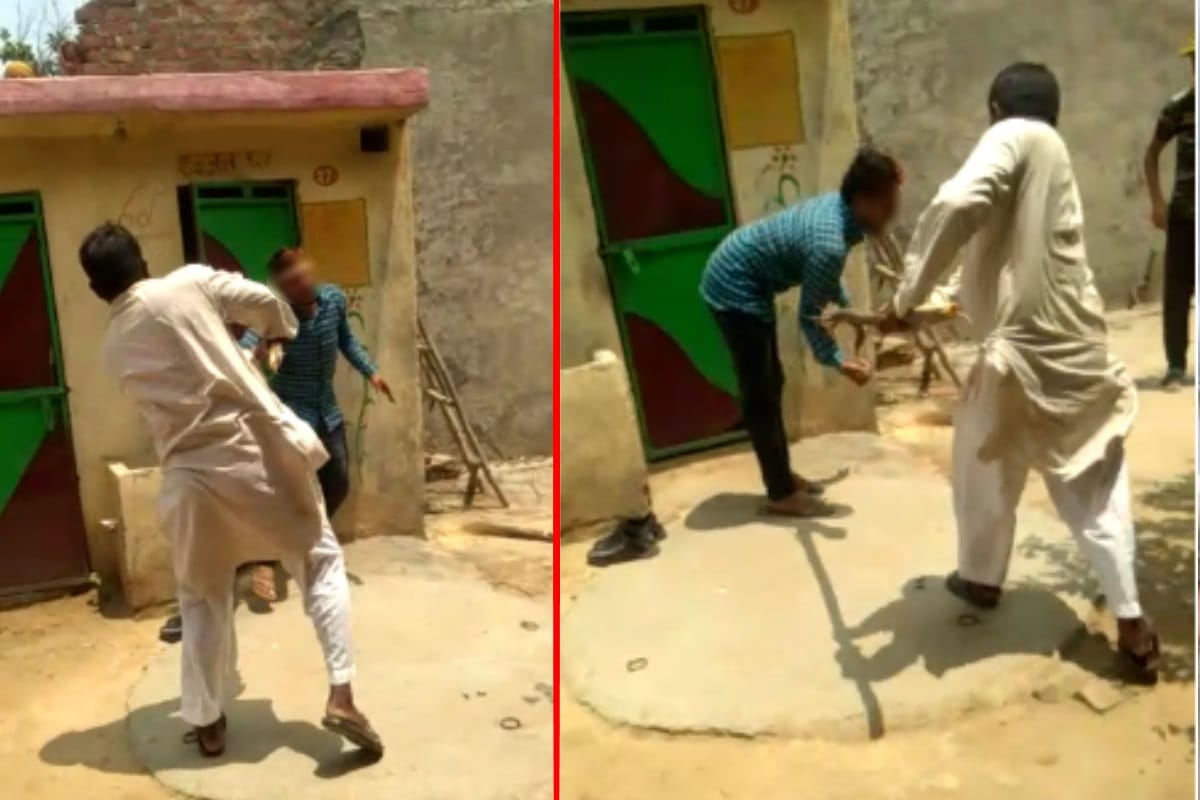man beaten brutally in panchayat for molesting girls in bijnor district