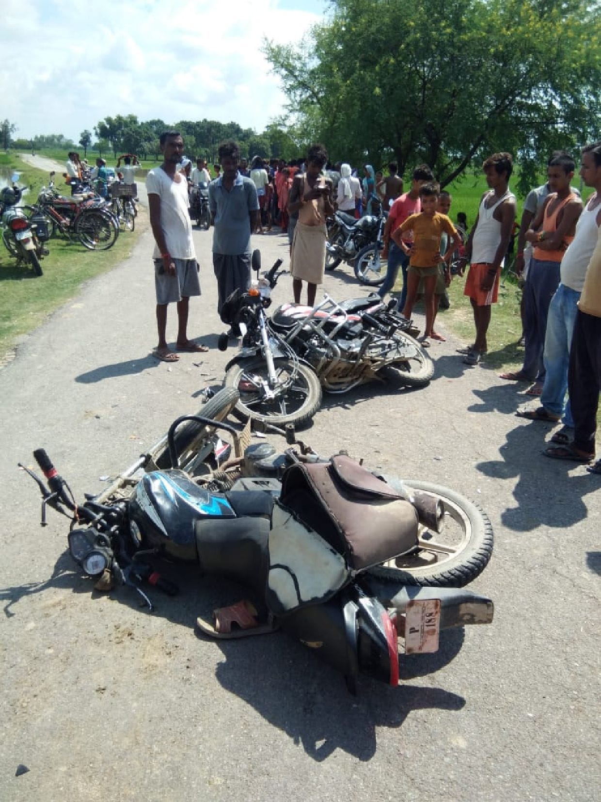 Bike collided, three youth injured