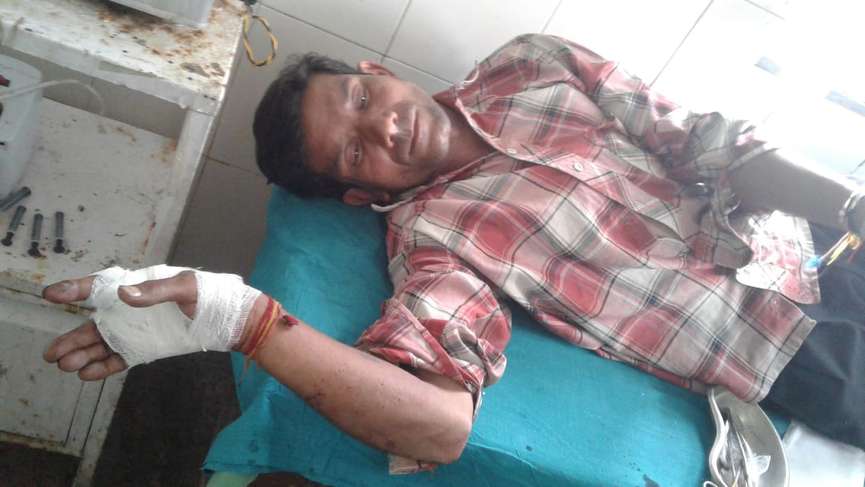 leopard attack on villager