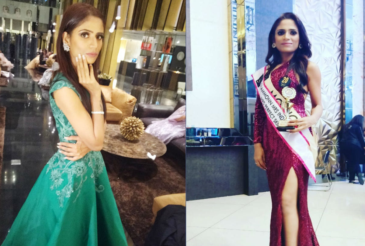Monica Bhadauriya wins Mrs. Perfect Skin Award in Dubai