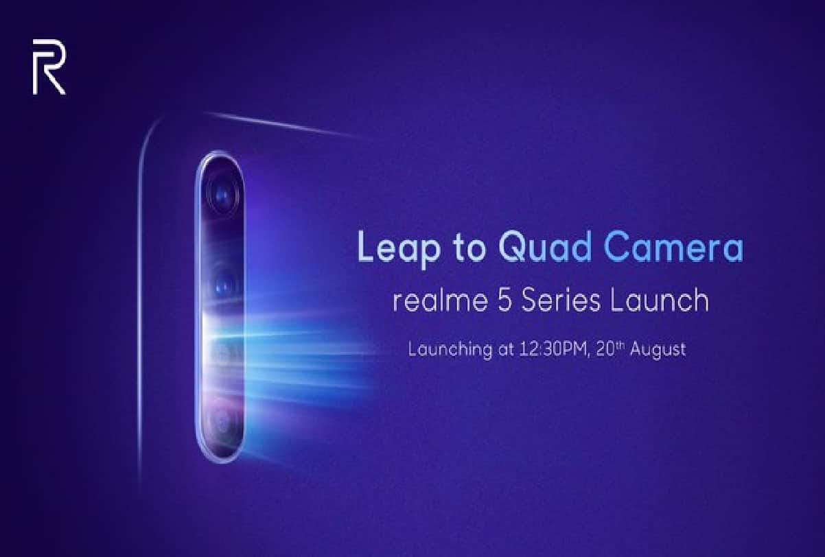 Realme 5 and realme 5 pro will launch in India with Quad Camera Setup 5000mAh Battery Under Rs 10000