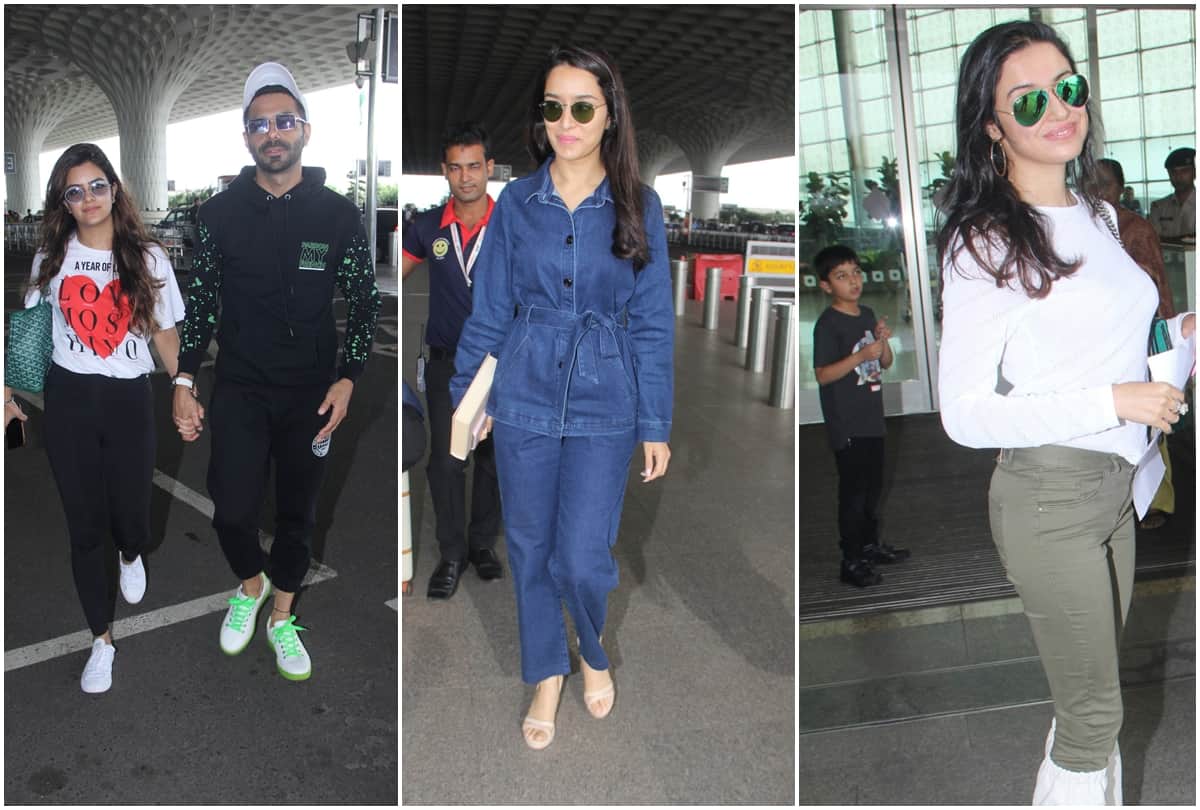 Bollywood celebs Spotted Shraddha Aparshakti Divya kumar Khosla Alia Ananya  Arjun kriti Janhvi