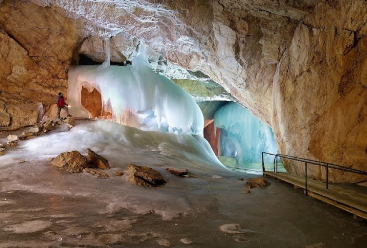 shivling like Amarnath in werfen austria Largest Ice Caves in the World