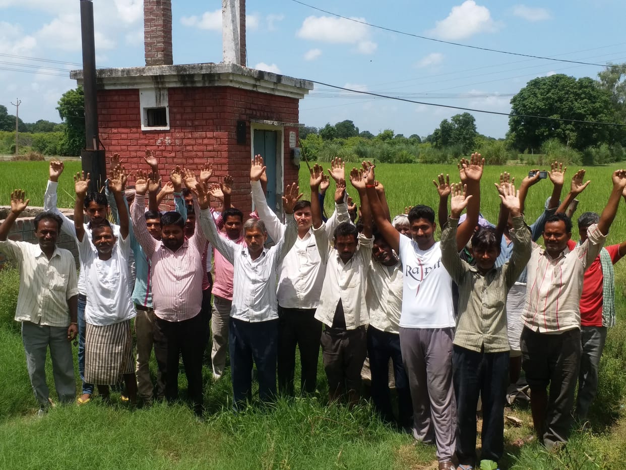 agitaion for water in mainpuri