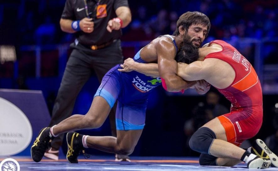Celebration on Bajrang Punia getting selected for Khel Ratna