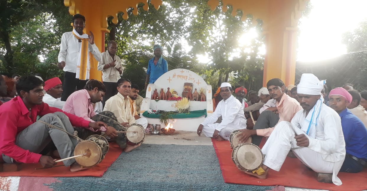 navlasa baba darbar decorated on kajliyan parv