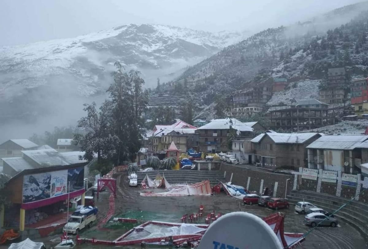 Pictures of damage to roads houses due to heavy rain in himachal
