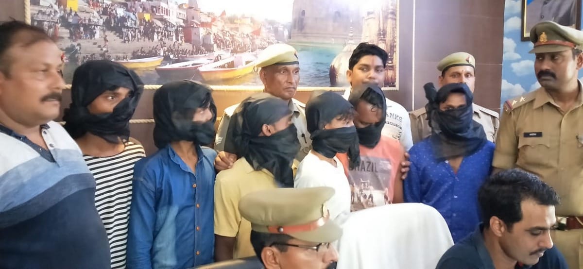 police arrested six accused of shoes businessman murderers in hukulganj varanasi