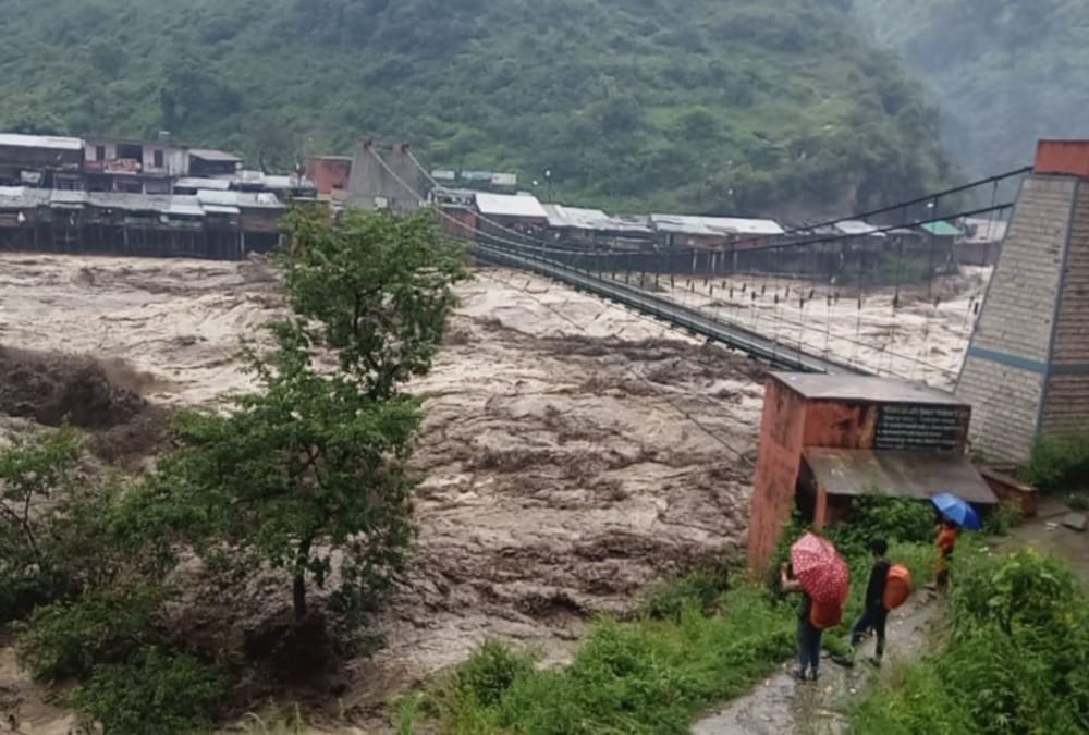 Cloud Burst and Flood Disaster in uttarakhand Rivers overflow danger for Public 