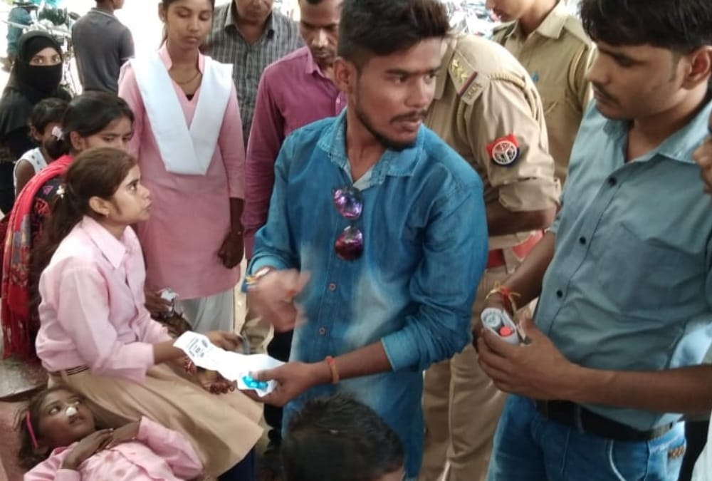 School bus and truck accident in Raebareli.