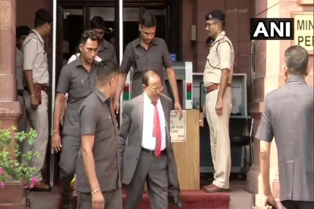 Meeting underway at Home Ministry on Jammu kashmir issue NSA Ajit Doval and officials are present