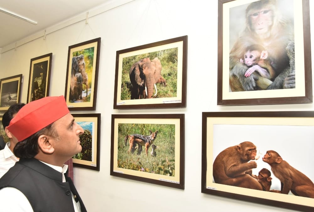Akhilesh yadav speaks in The Youth Foto Journalists Association.