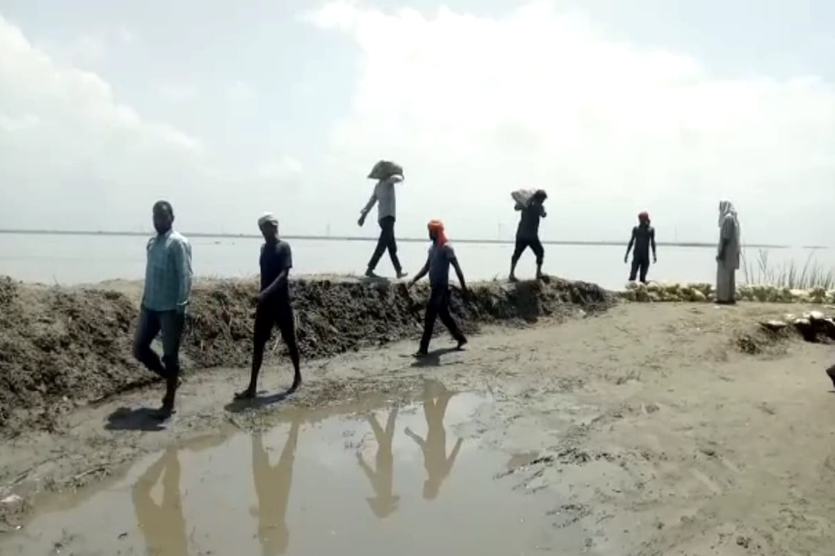 several rivers on flood in bijnor district due to water increase, many village on high alert