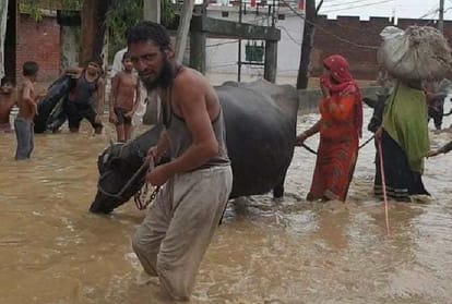 Floods In Haryana, Floods Situation In village of Yamunanagar