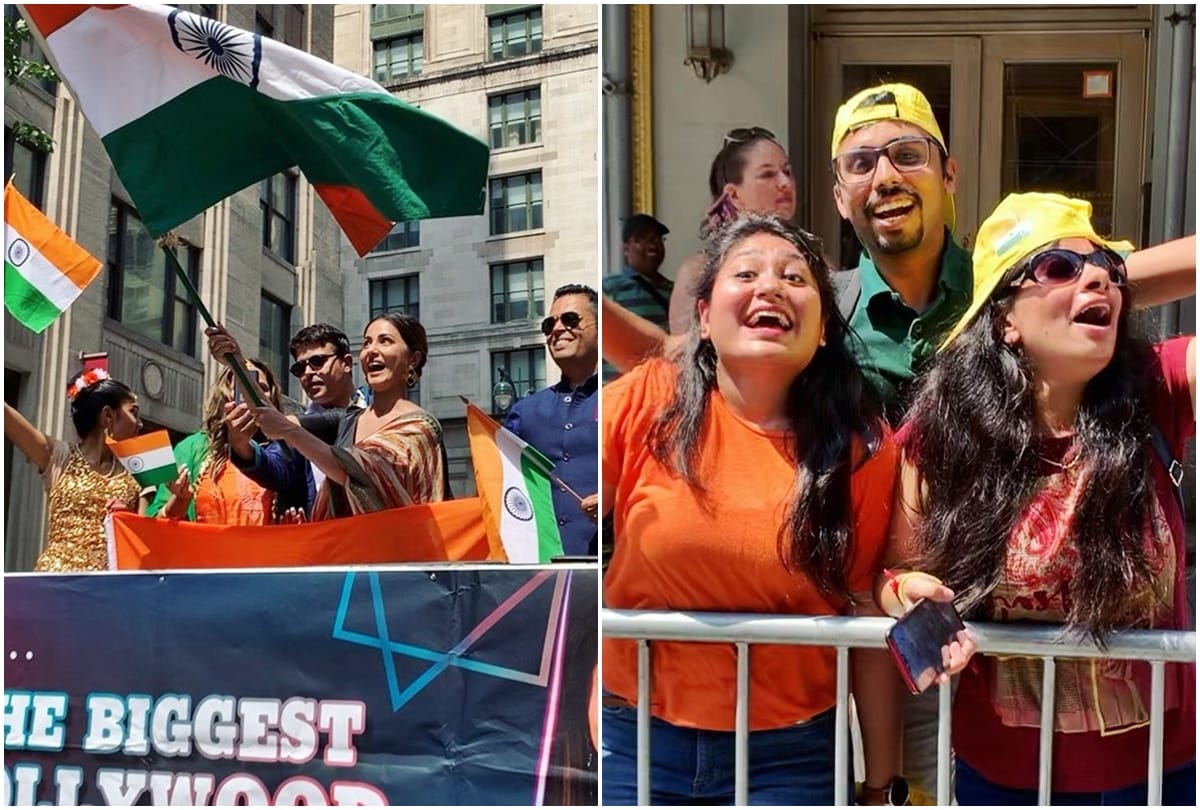 Hina Khan hoisted the tricolour to mark the Indian Independence Day at the annual parade in New York
