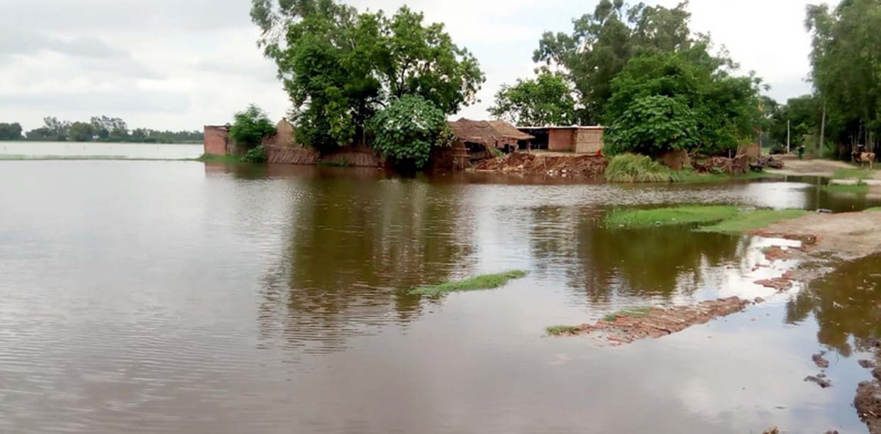 river ganga, rain in etah