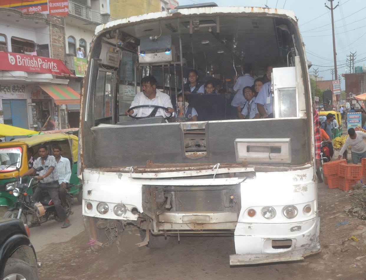 unfit school bus, etah