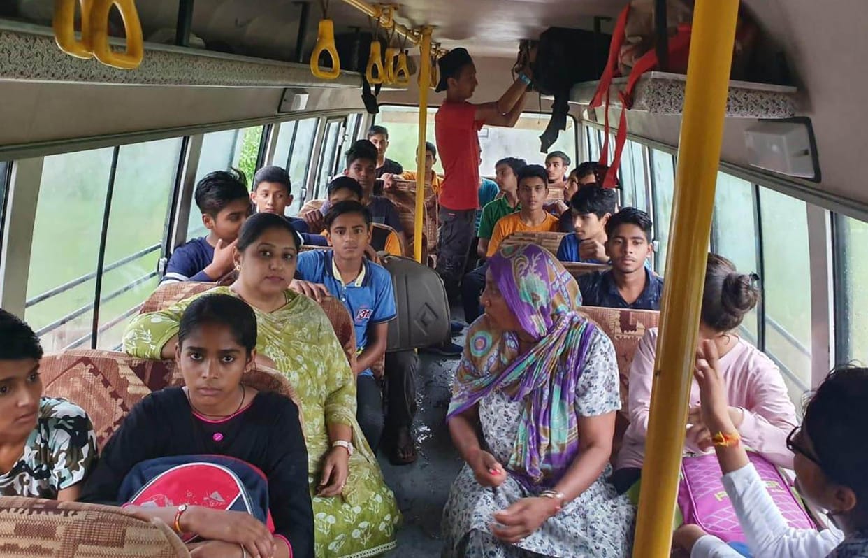 navodya vidyalya student shift to chandigarh due to flood