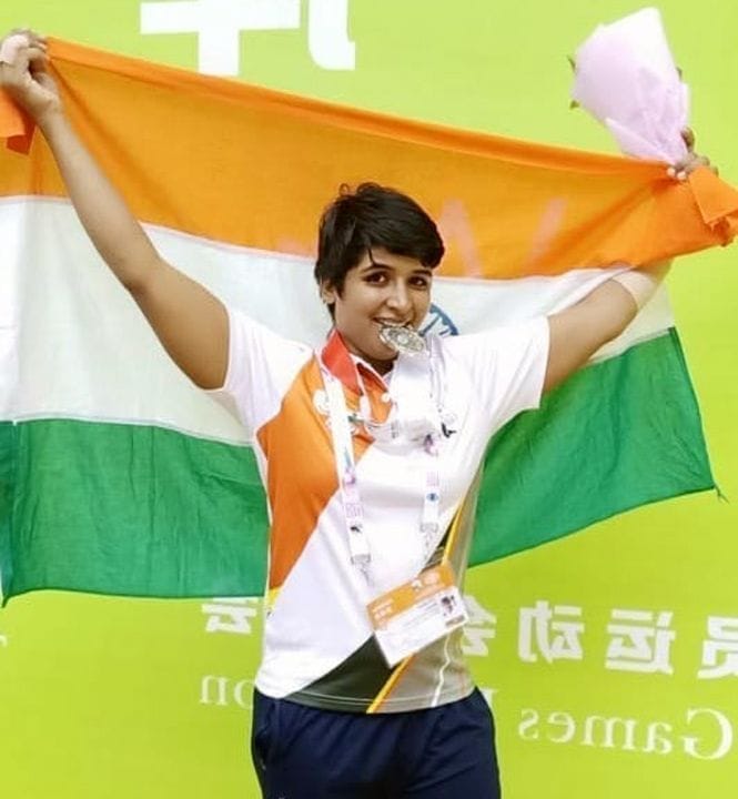 mohini won silver medal in police world game
