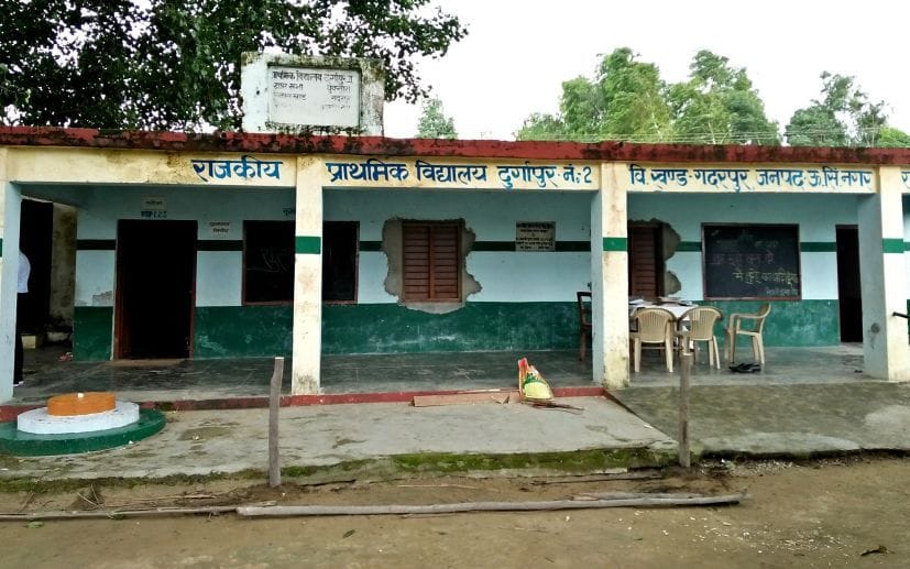 children are training under a shabby roof in Motipur and Durgapur