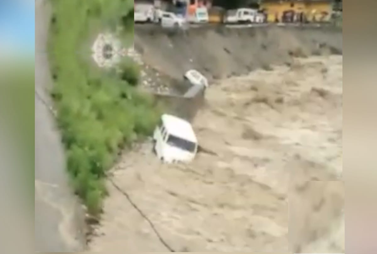 A dozen vehicles including two children were also washed away due to floods in Nerwa, Shimla