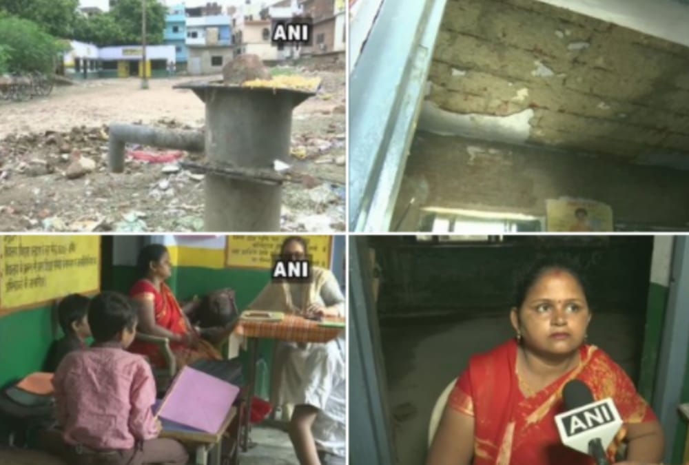 No water no electricity in primary school in Lucknow.