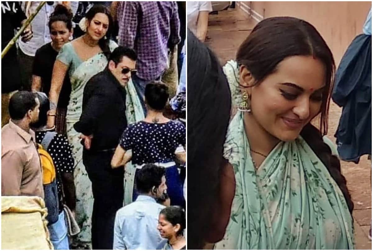 leak photos viral from Salman Khan Sonakshi Sinha Saiee Manjrekar Starrer Dabangg 3