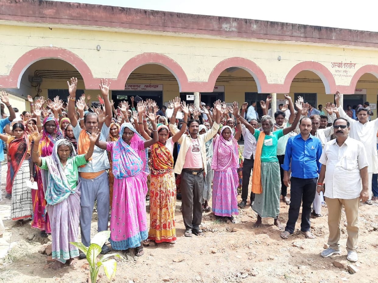 Women demonstrated after not getting ration