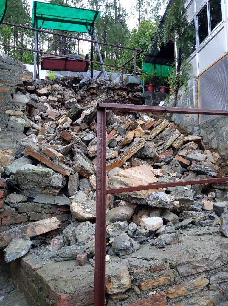 house of itbp jawan damaged