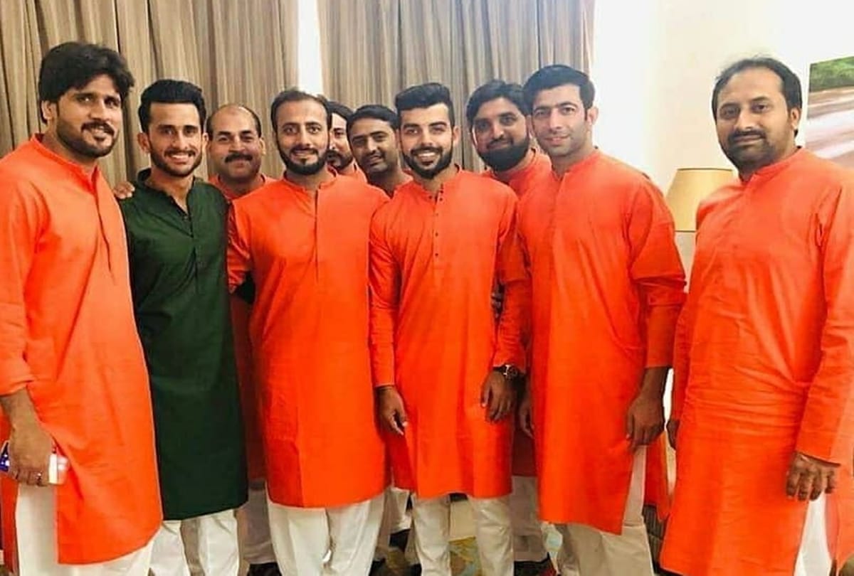 Pakistani cricketer Hassan Ali shares photos and videos of his wife to be shamia arzoo