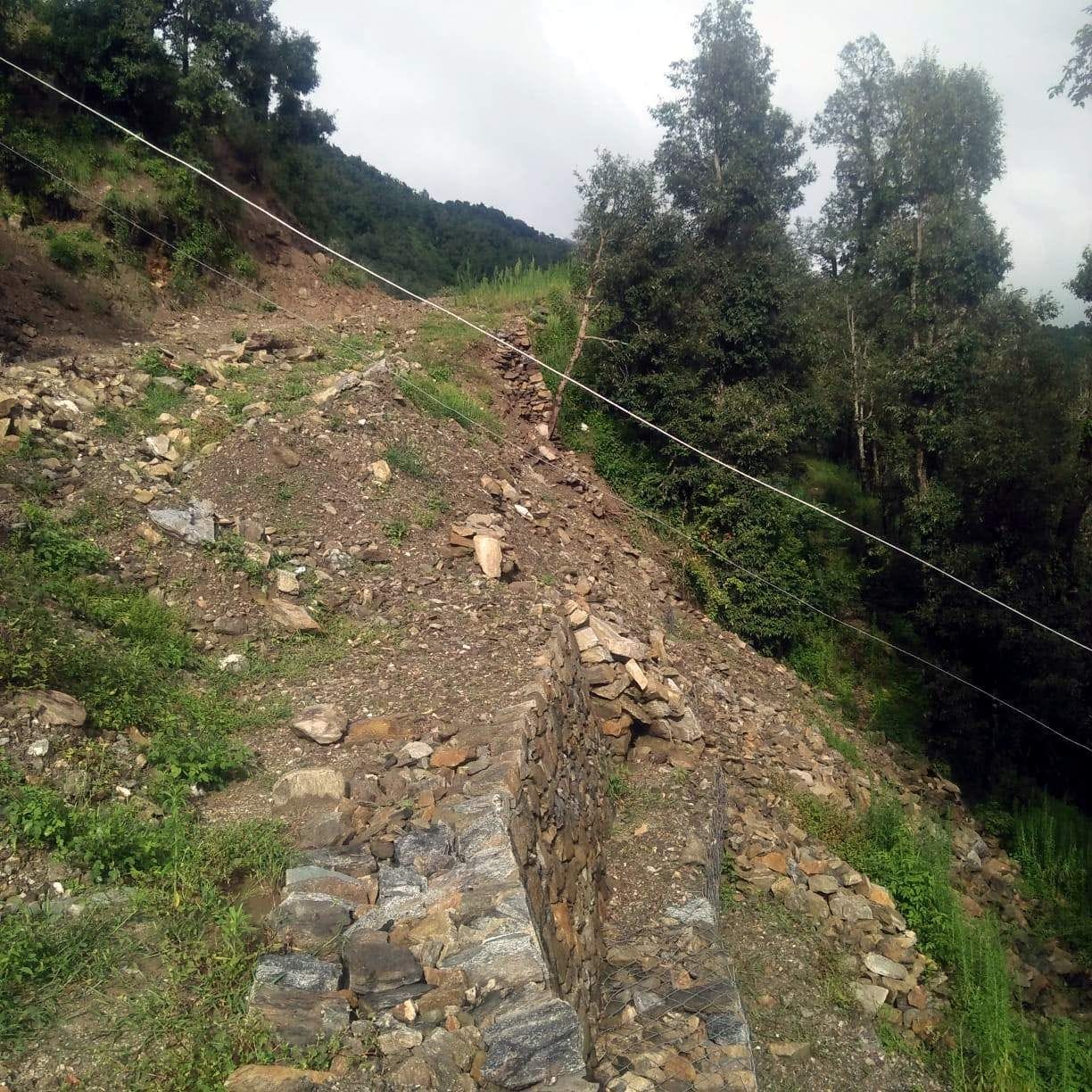 Brahmanathala village is under threat from under-construction road