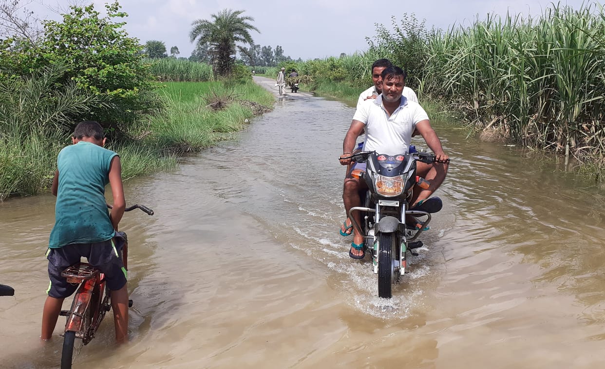the some ways full of water after discharge thew water at bairaj